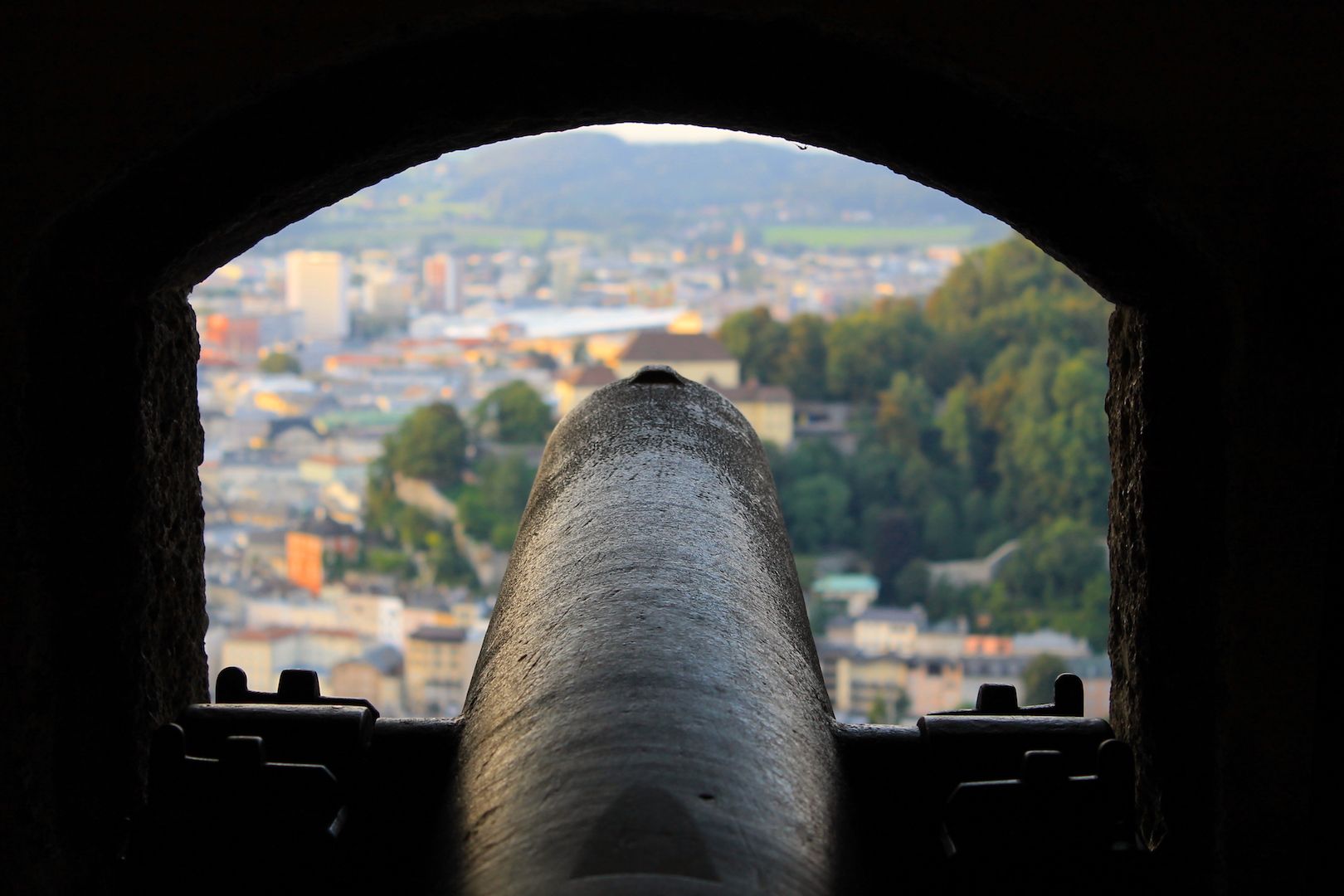 City view in Salzburg, Austria.