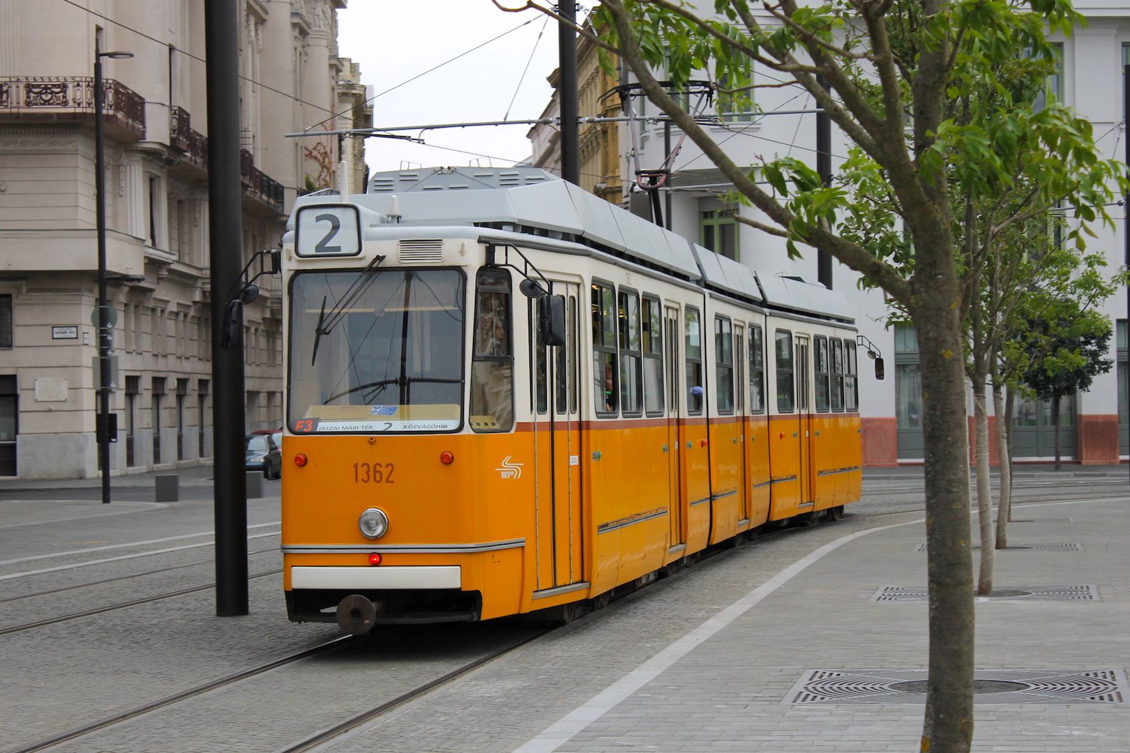 Urban scene in Budapest, Hungary.